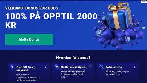 velkomstbonus odds